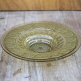 Art Deco molded glass bowl, fruit bowl, centerpiece