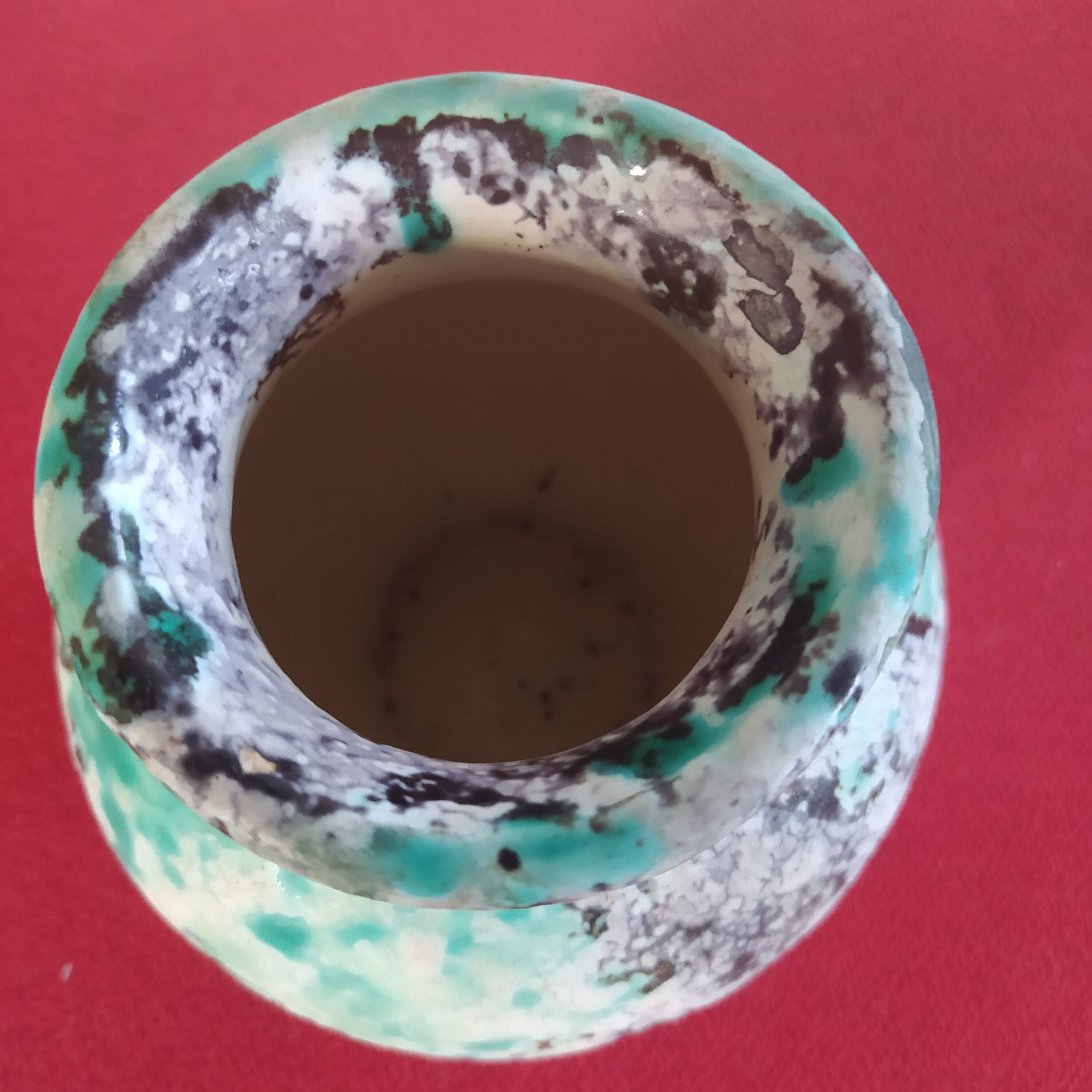 Vallauris ball vase signed Jérôme Massier