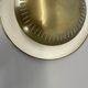 Large 30cm Brass Italian Stilnovo Style Theatre Wall Ceiling Light, Italy 1950s