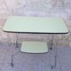 Side table / formica vintage yellow and black TV stand