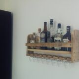 wall bottle shelf