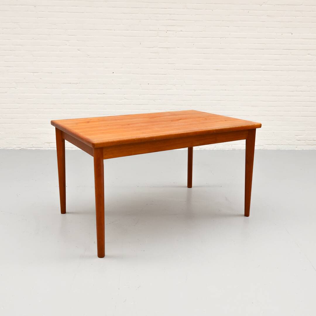 Table à manger extensible en teck danoise par brdr furbo années 1960