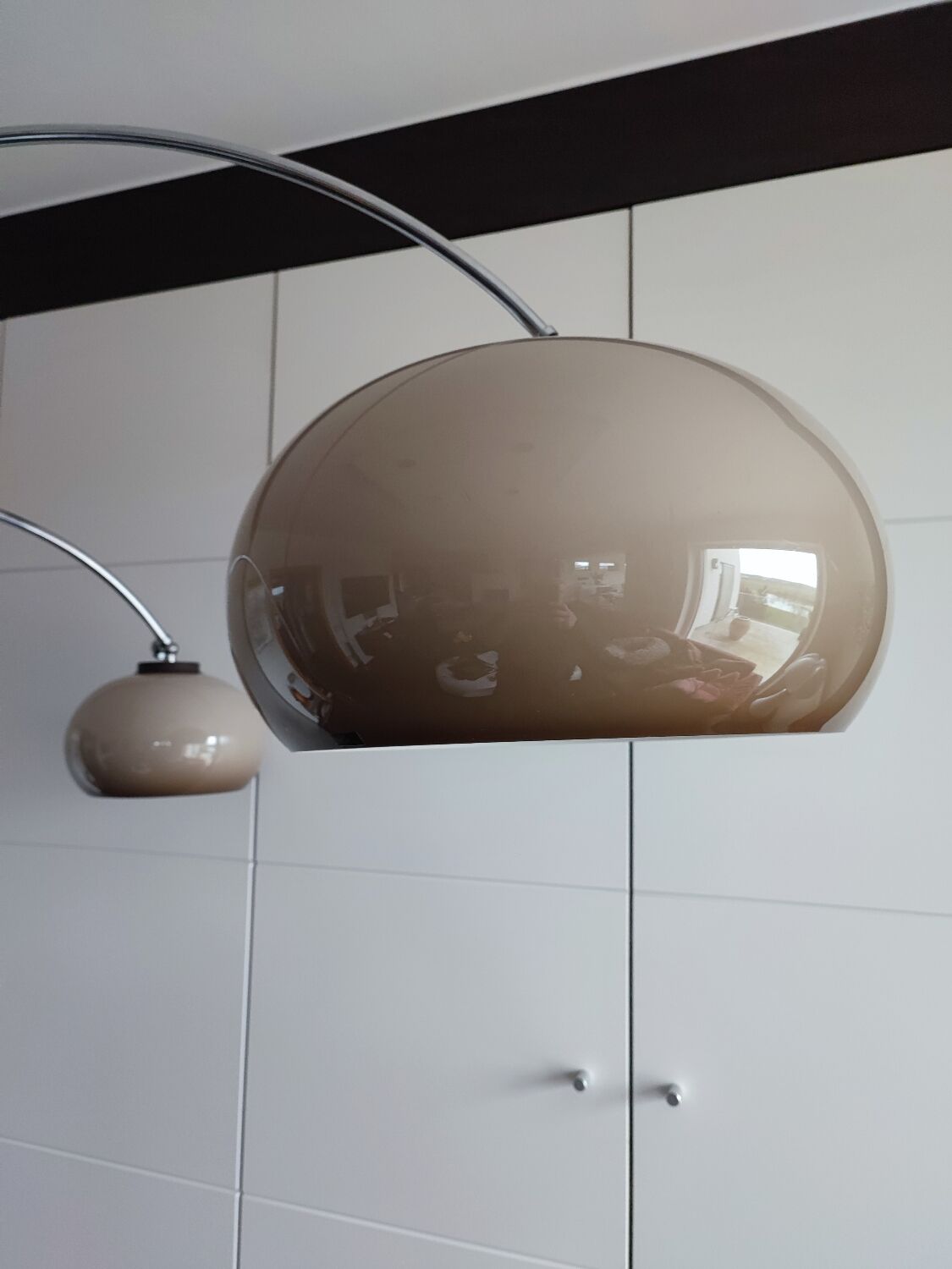 Dijkstra floor lamp chrome and plastic