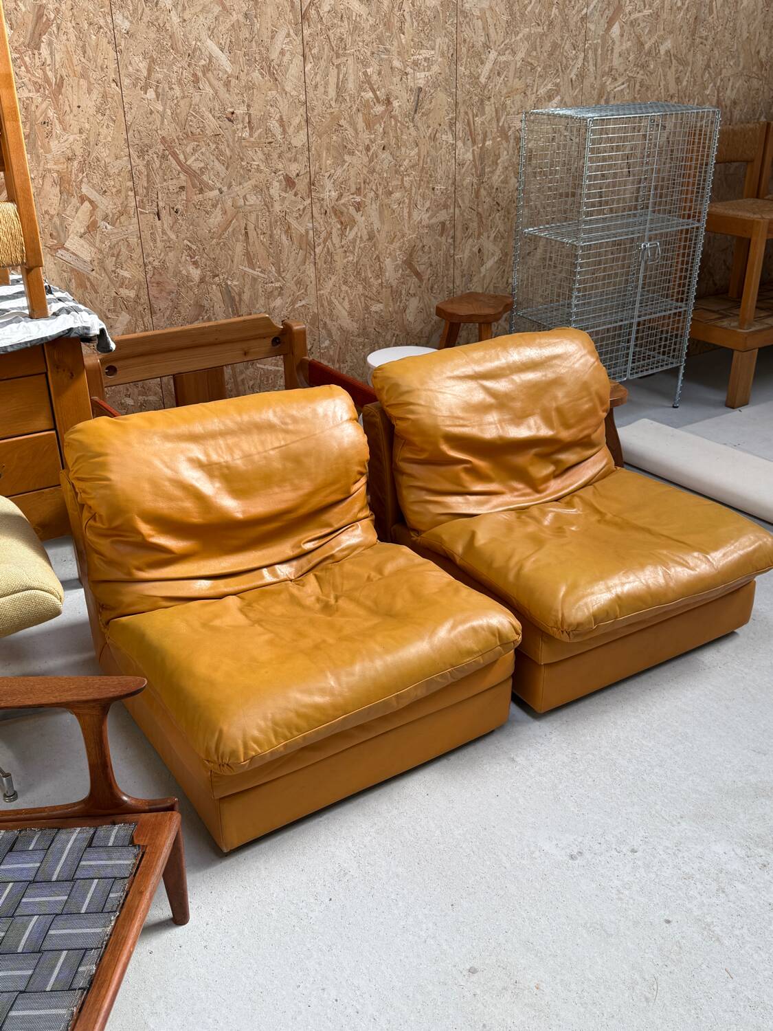 Vintage leather armchair