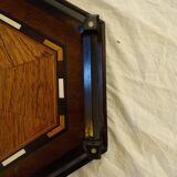 art deco marquetry serving tray