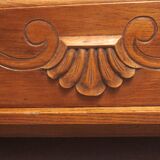 1930s three-door light oak wardrobe