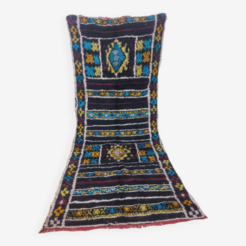Handmade moroccan berber rug 345 x 110 cm