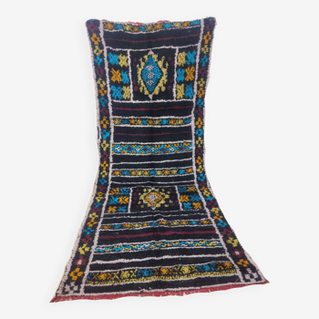 Tapis berbère marocain artisanal fait main 345 x 110 cm