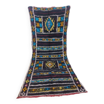 Tapis berbère marocain artisanal fait main 345 x 110 cm