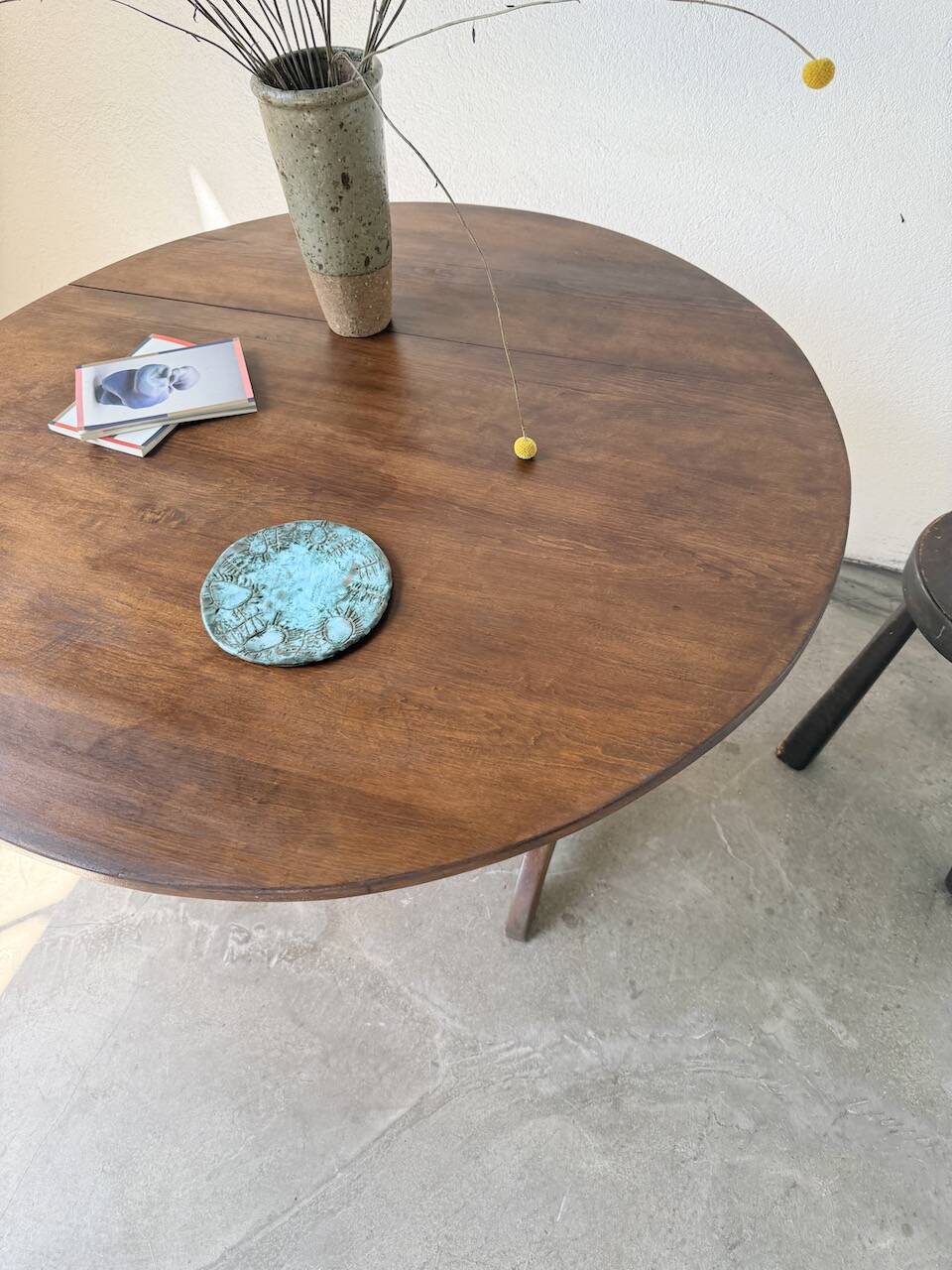 1950s oak winegrower's table