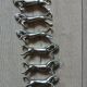 6 silver-plated knife rests