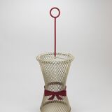 Bow tie umbrella stand in the style of Mathieu Matégot, mid-century, metal, France, 1950s.