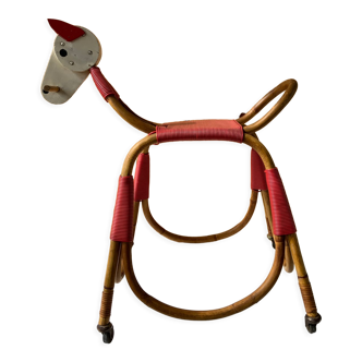 Vintage bamboo horse