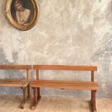 Banc école en chêne