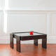 Vintage coffee table by Gianfranco Frattini for Cassina, grey lacquered beech.
