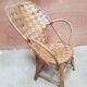 Braided chair in chestnut tree 50s