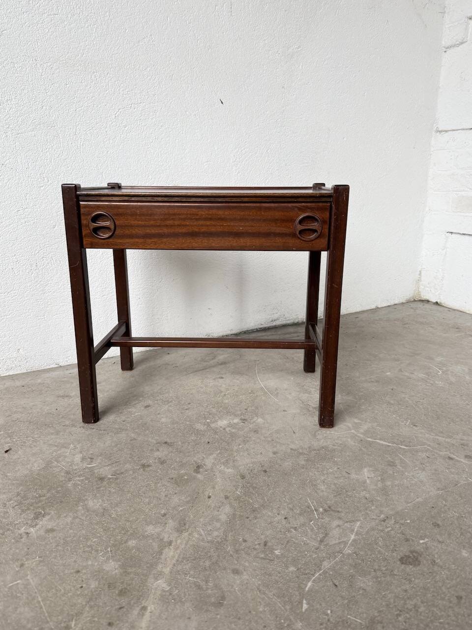 Jacques Hauville bedside table Roche Bobois mahogany