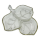 Vintage glass leaf dish