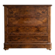 Antique walnut chest of drawers with 4 drawers.