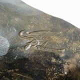 Empty pocket duck deco signed forge iron
