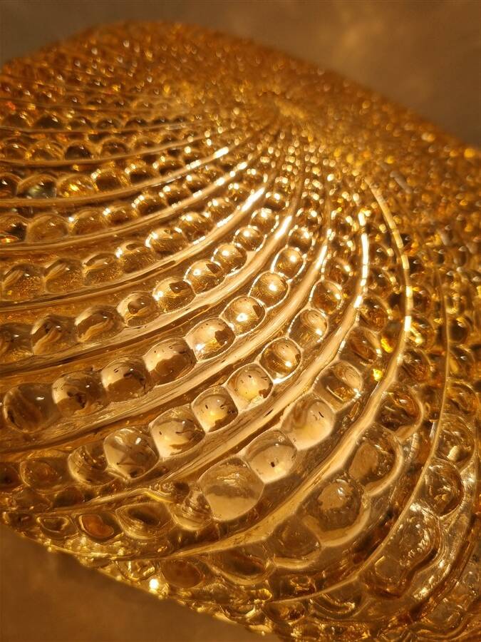 Iridescent glass ceiling light