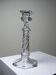 Twisted antique glass candlestick, circa 1930-1950