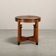 Dutch Art Deco Modernist Amsterdam School side table in Oak