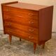 Commode vintage teck vernis 1970