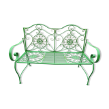 Iron garden bench