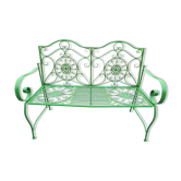 Iron garden bench
