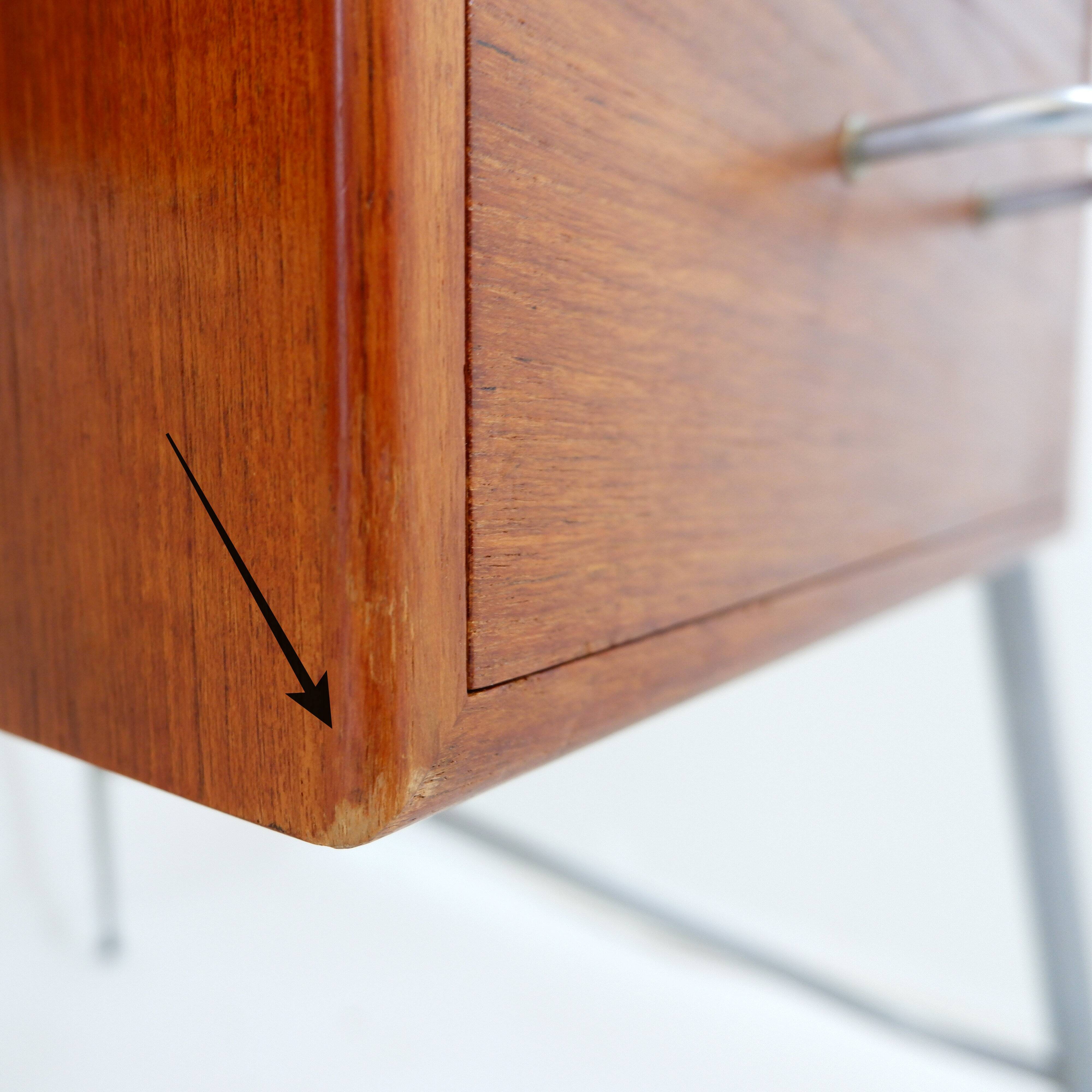 Model 202 teak desk by Børge Mogensen, 1950s