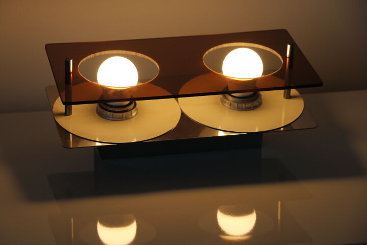 Paire appliques 2 feux Jocelyne Trocmé pour Oxar