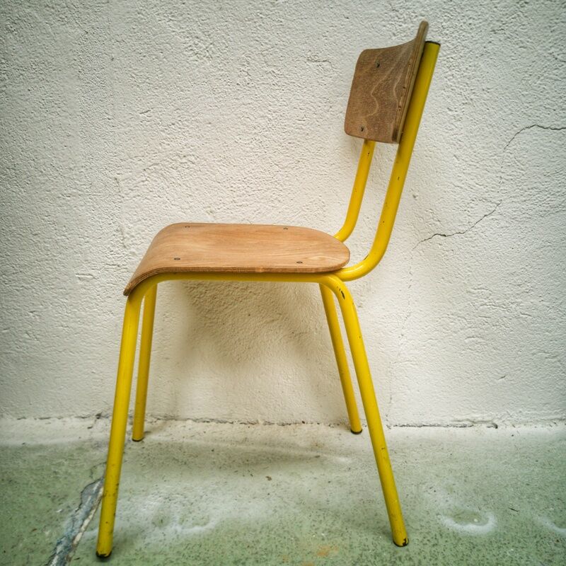 Yellow school chair