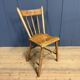 Set of four painted Dutch kitchen chairs.