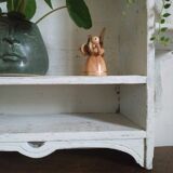 Old patinated wooden shelf