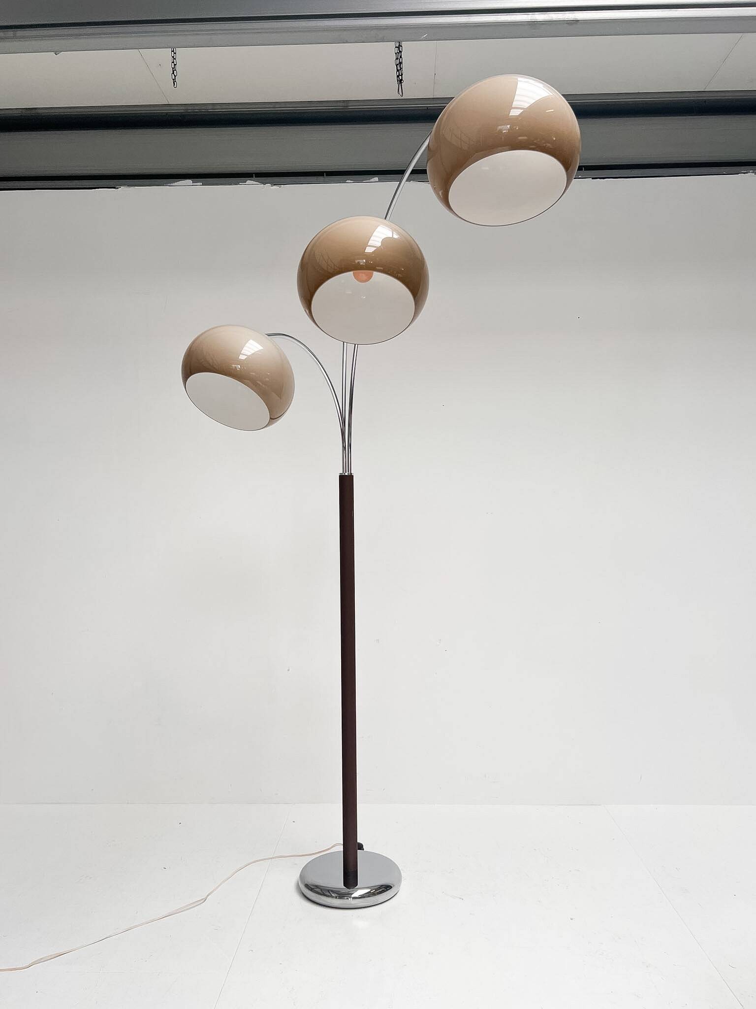 Space Age arc lamp by Dijkstra Lampen, 1970s
