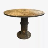 Table de jardin faux bois style Rocaille