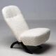 Congo chair by Theo Ruth for Artifort, white, mid-century modern.