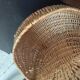 Antique hanging basket in wicker – French artisanal weaving