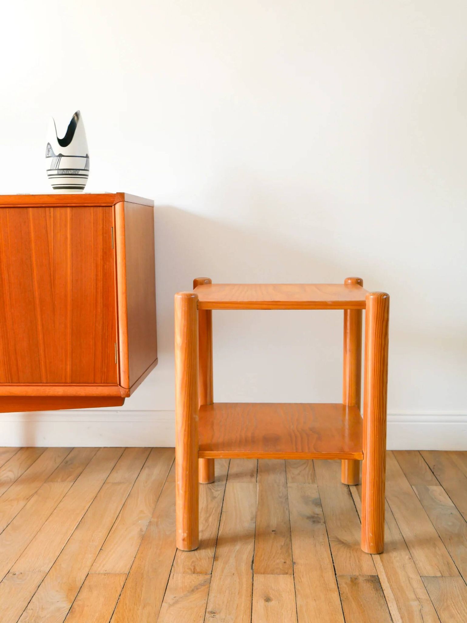 Pine side table, 1980