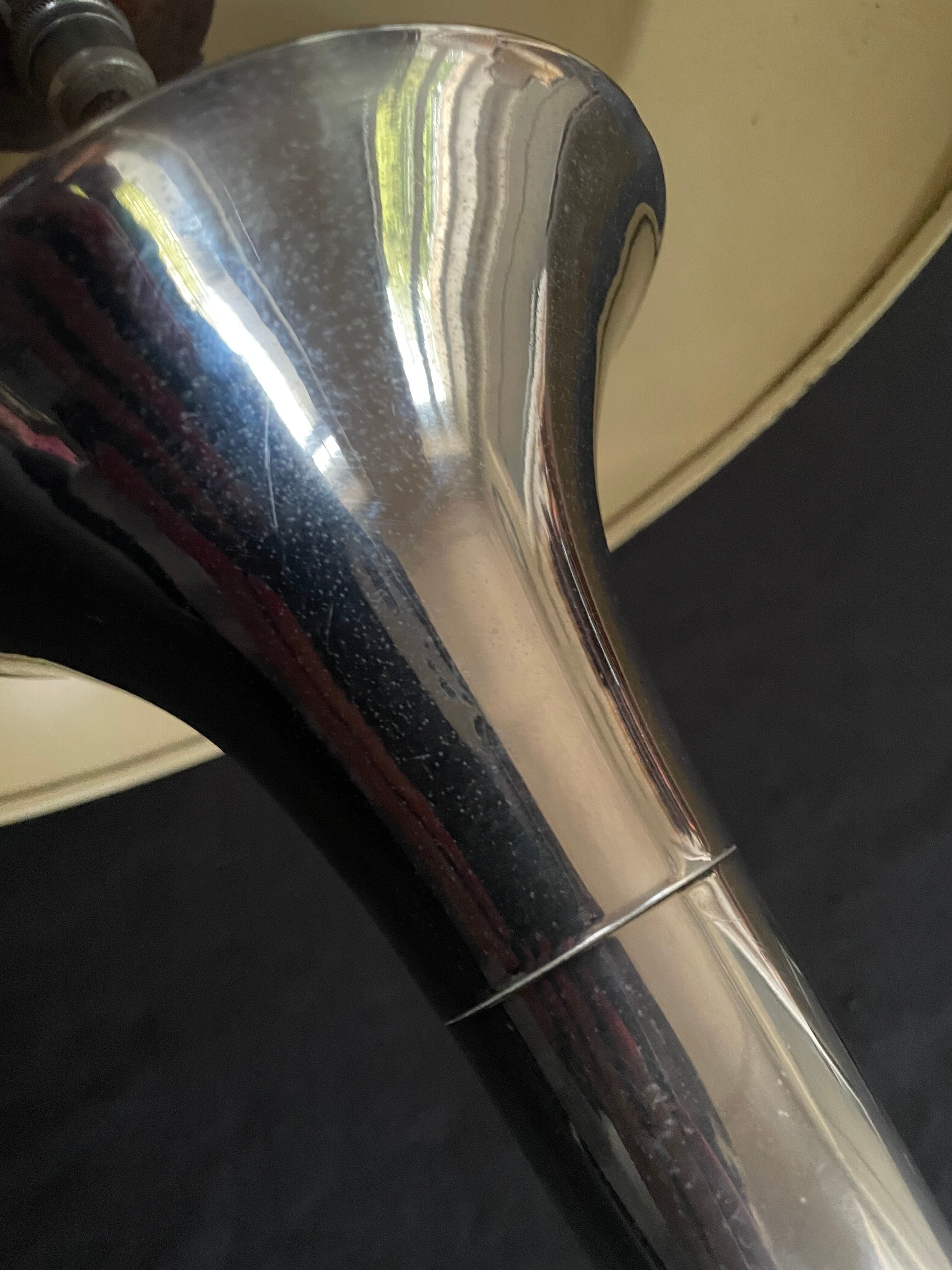 Art deco chrome mushroom lamp