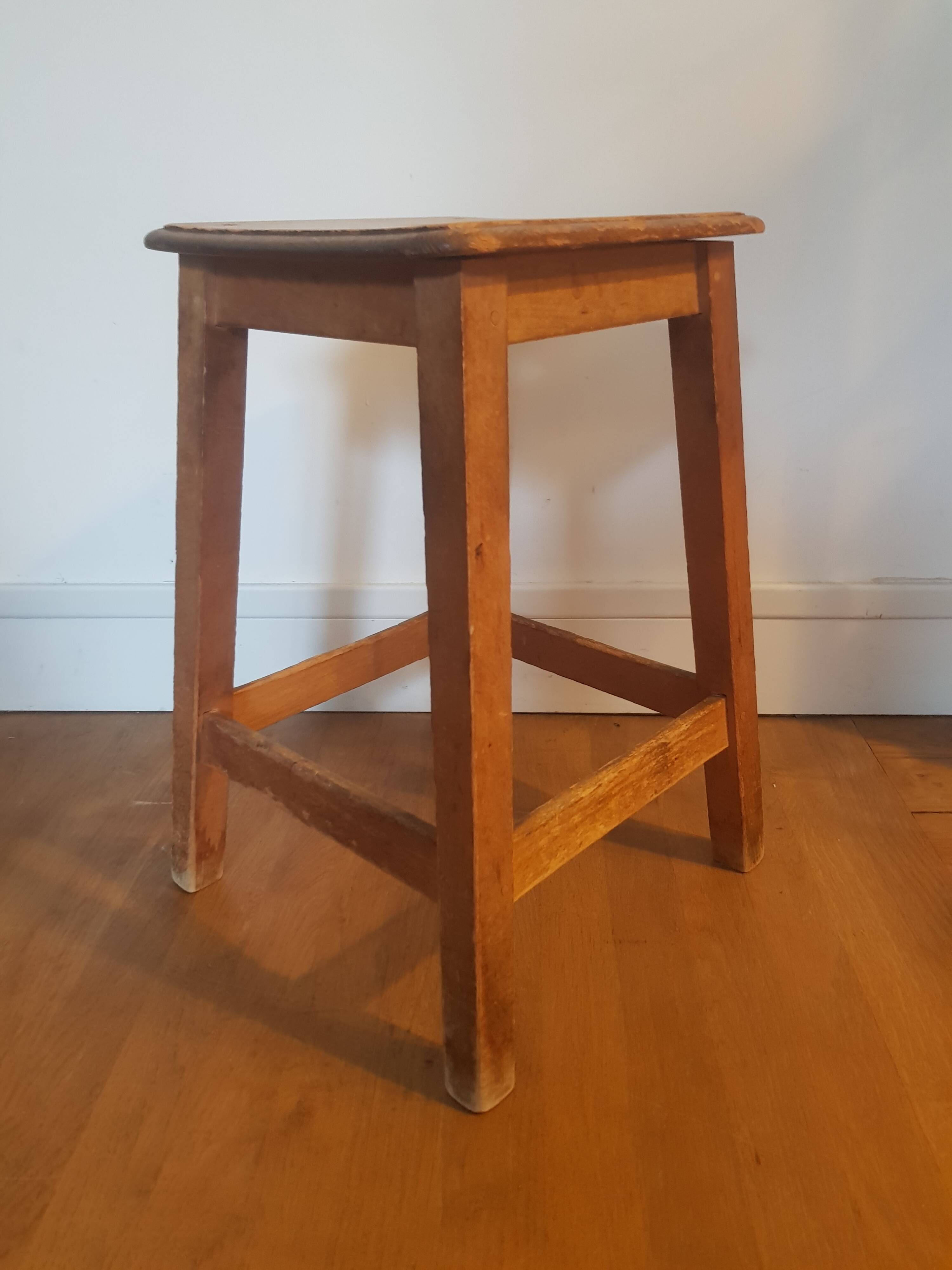 Vintage wooden stool