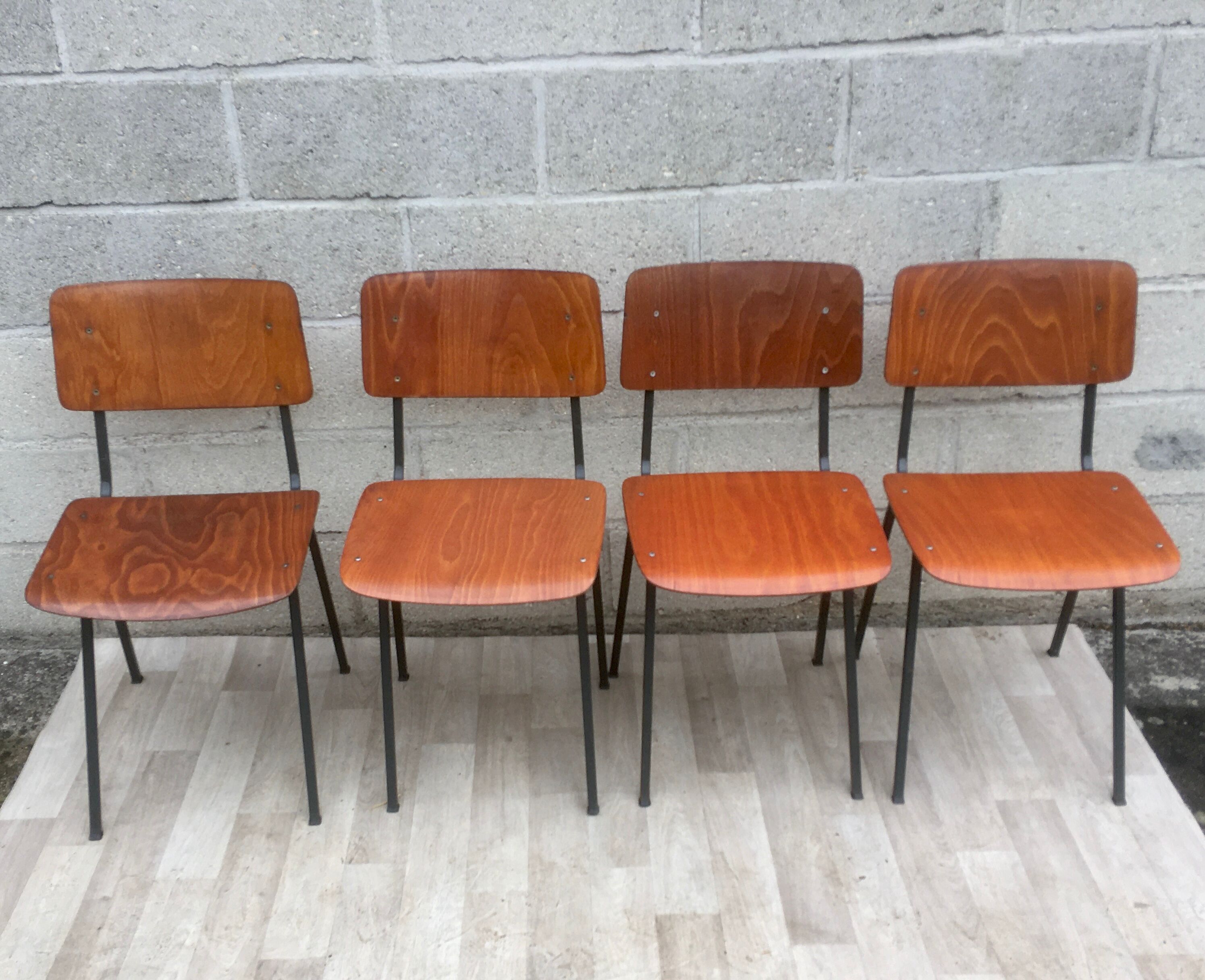 Set of 4 vintage chairs and design Eromes