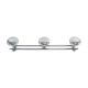 Coat rack has 3 pastes in chromed metal vintage
