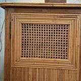 Rattan wardrobe