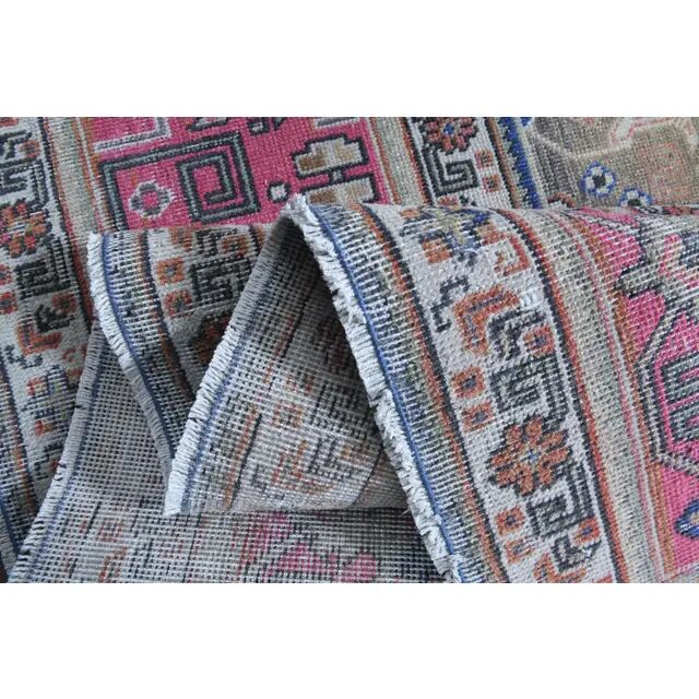 1970s Vintage Persian Handmade Wool Cotton Light Tan Area Rug 285x387
