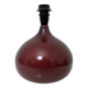 Purple ceramic lamp base in the shape of a fig from the Abbey of Bec