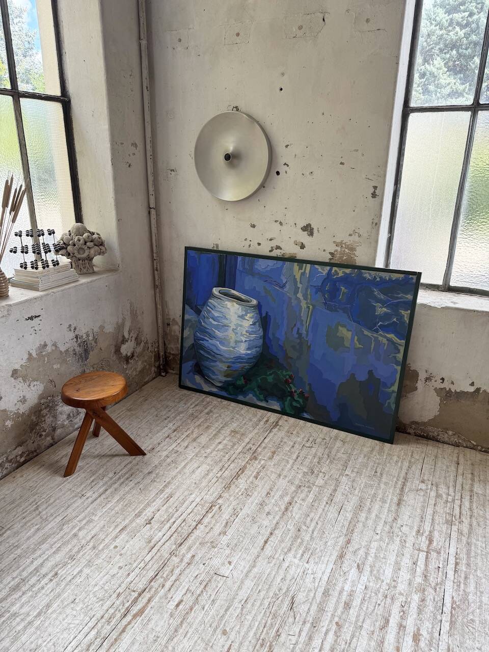 Saunière Audouze XL blue jar painting