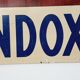 Viandox Pin up 1950s enamelled sheet metal plate