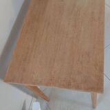 Raw wood desk, 1960s